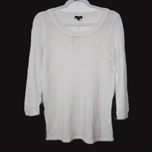 NWT Talbots Linen Open Weave Sweater Medium Summer Beach Vacation Resort - Picture 1 of 6